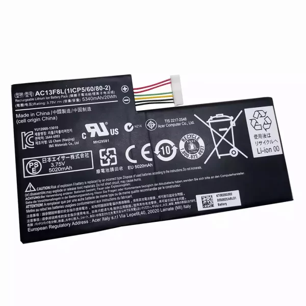 Baterija za tablični računalnik ACER AC13F8L