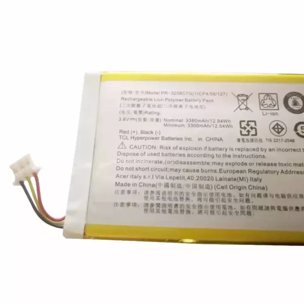 Baterija za tablični računalnik Acer PR-3258C7G,A1-734,B1-733 - Image 3