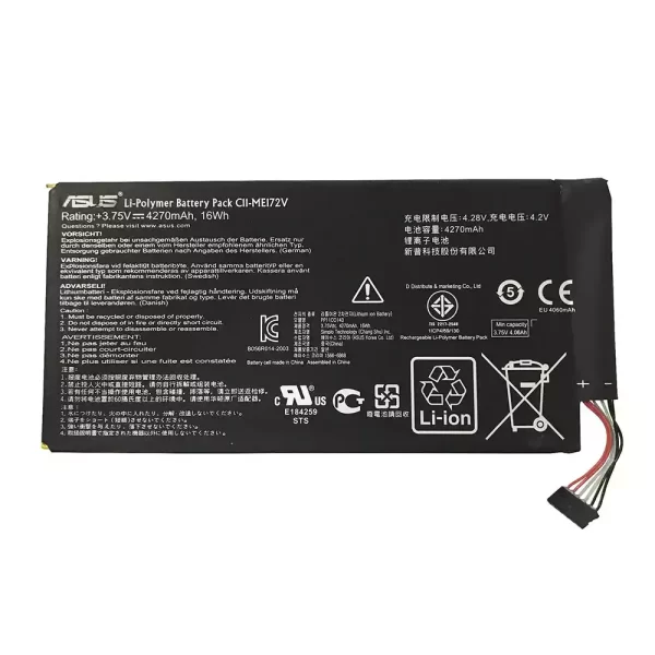 Baterija za tablični računalnik ASUS C11-ME172V,MeMO k004
