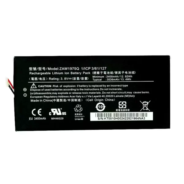 Baterija za tablični računalnik ACER ZAW1975Q,Iconia Tab 7 A1-713HD