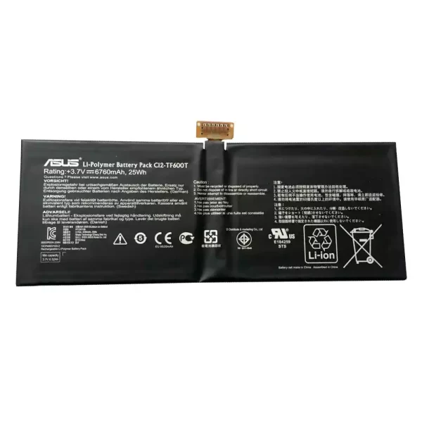 Baterija za tablični računalnik ASUS C12-TF600T,VivoTab RT TF600T TF600TG