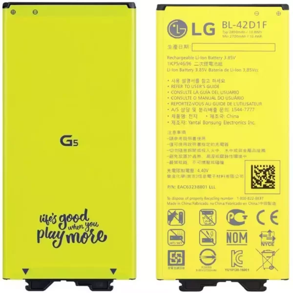 Baterija za mobilnega telefona BL-42D1F za LG G5,H820,H830,LS992,US992,H850,H858 - Image 3