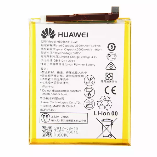 Baterija za mobilnega telefona HB366481ECW za Huawei P9,P10 lite,G9,G9 lite,Honor 8,Honor 5c,nova 3e