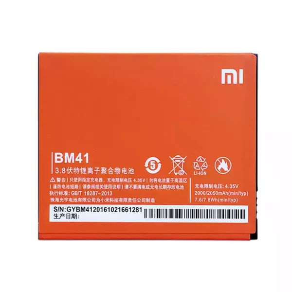 Baterija za mobilnega telefona BM41 za Xiaomi Redmi 1S Hongmi 1S