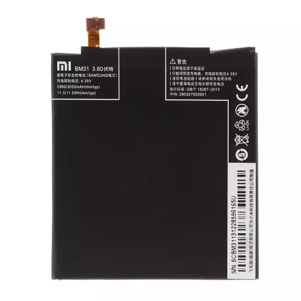 Baterija za mobilnega telefona BM31 za Xiaomi Mi 3