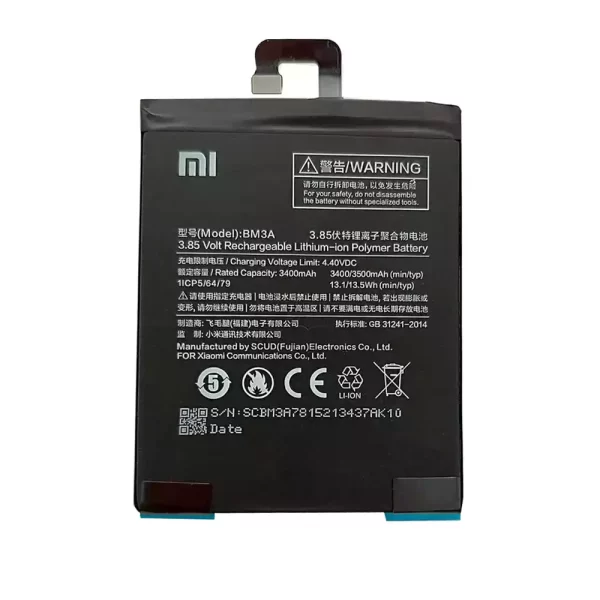 Baterija za mobilnega telefona BM3A za Xiaomi Mi Note 3