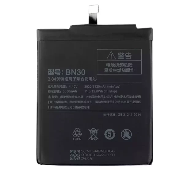 Baterija za mobilnega telefona BN30 za Xiaomi Redmi 4A