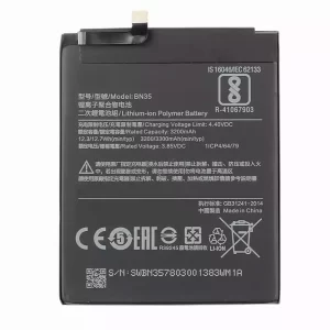 Baterija za mobilnega telefona BN35 za Xiaomi Redmi 5