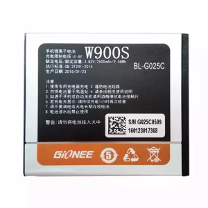 Baterija za mobilnega telefona BL-G025C za GIONEE W900S