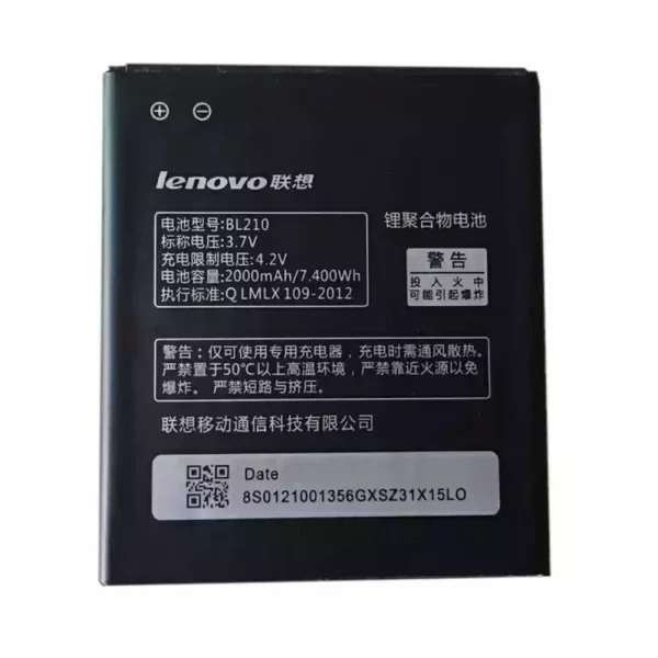 Baterija za mobilnega telefona BL210 za LENOVO S820,A828T,A368T,A750E,S658T,A766,A658T