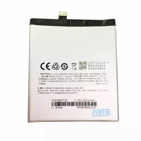 Baterija za mobilnega telefona BA02 za MEIZU Noblue E1