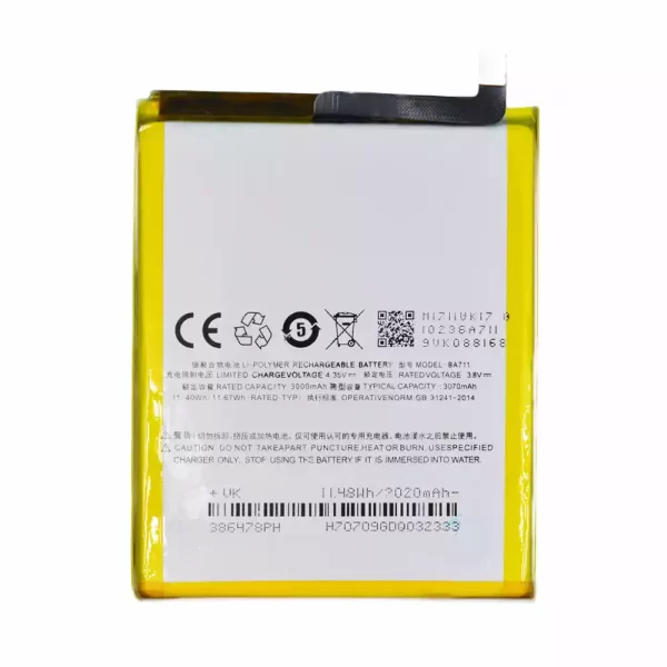 Baterija za mobilnega telefona BA711 za MEIZU Noblue 6