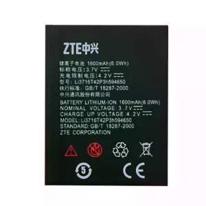 Baterija za mobilnega telefona LI3716T42P3H594650 za ZTE U930,U970,u817,U807,V956,N818,u795+,N881E