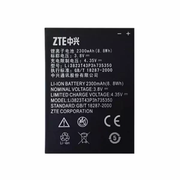 Baterija za mobilnega telefona Li3823t43p3h735350 za ZTE Q802t,v975,N986,Q801L,Q801U,u988s,n986