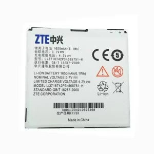 Baterija za mobilnega telefona LI3716T42P3H565751-H za ZTE V889D,N880E,N860,N855D,U885,U880E