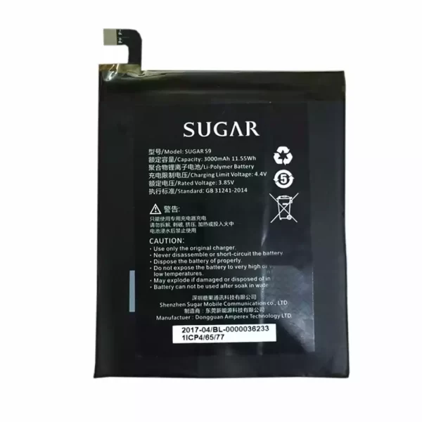 Baterija za mobilnega telefona 356477 za SUGAR S9,F9