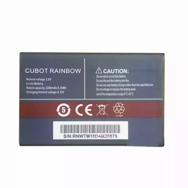 Baterija za mobilnega telefona za CUBOT RAINBOW