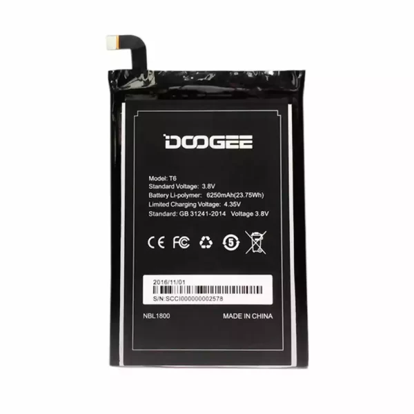 Baterija za mobilnega telefona za DOOGEE T6