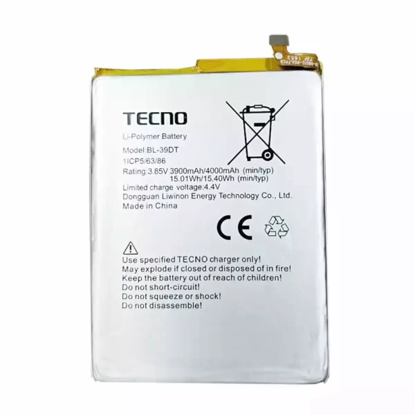 Baterija za mobilnega telefona za TECNO BL-39DT