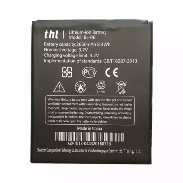 Baterija za mobilnega telefona BL-06 za THL T6