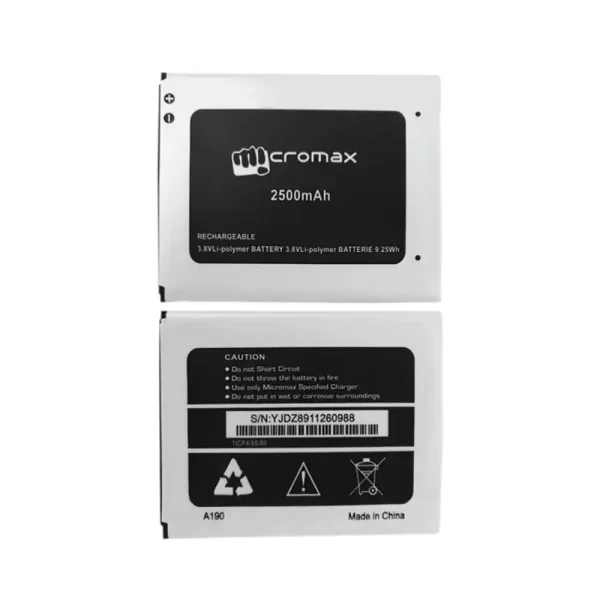 Baterija za mobilnega telefona za Micromax A190