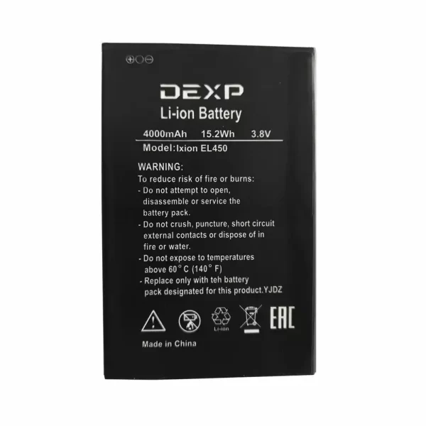 Baterija za mobilnega telefona za DEXP Ixion EL450