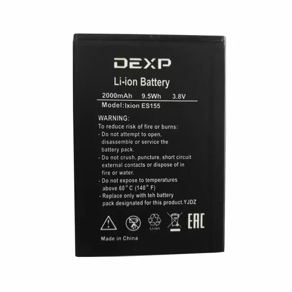 Baterija za mobilnega telefona za DEXP Ixion ES155