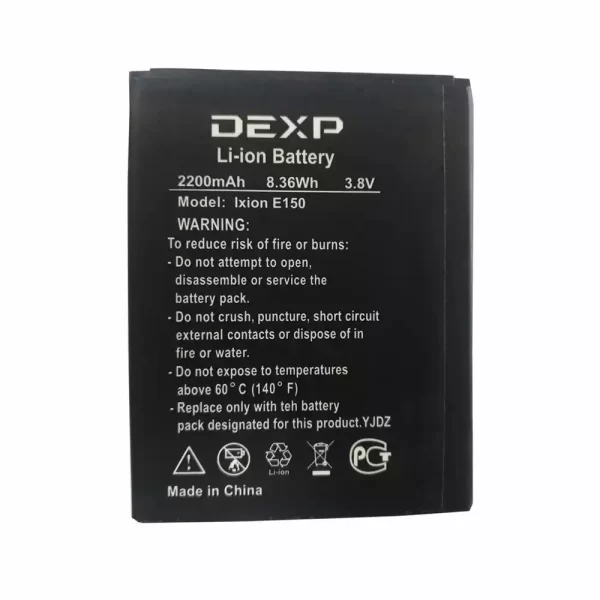 Baterija za mobilnega telefona za DEXP Ixion E150