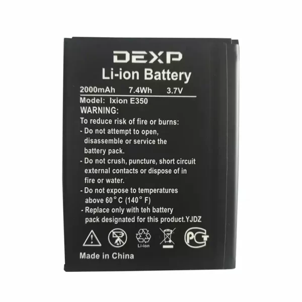 Baterija za mobilnega telefona za DEXP Ixion E350