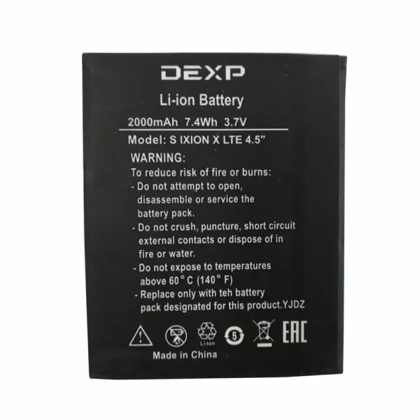 Baterija za mobilnega telefona za DEXP Ixion S Ixion X LTE 4.5''