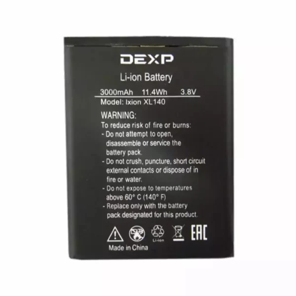 Baterija za mobilnega telefona za DEXP Ixion XL140 FLASH