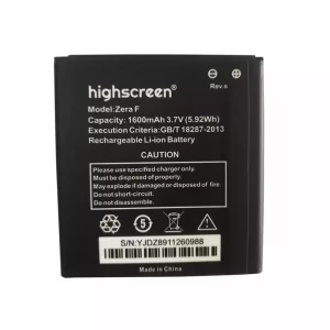 Baterija za mobilnega telefona za Highscreen Zera F (Rev.S)