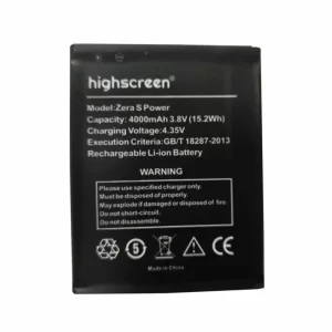 Baterija za mobilnega telefona za Highscreen Zera S Power