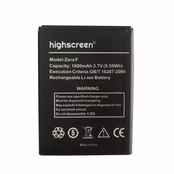 Baterija za mobilnega telefona za Highscreen Zera F