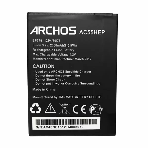 Baterija za mobilnega telefona za ARCHOS AC55HEP