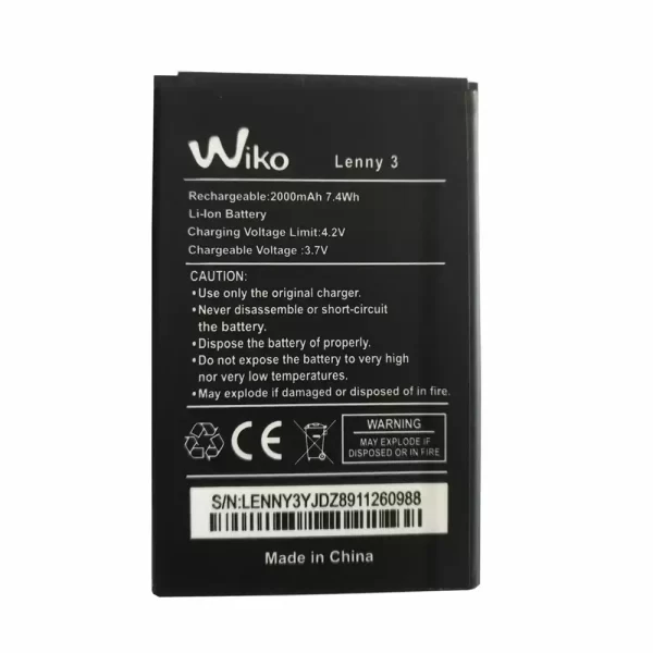 Baterija za mobilnega telefona za Wiko Lenny 3