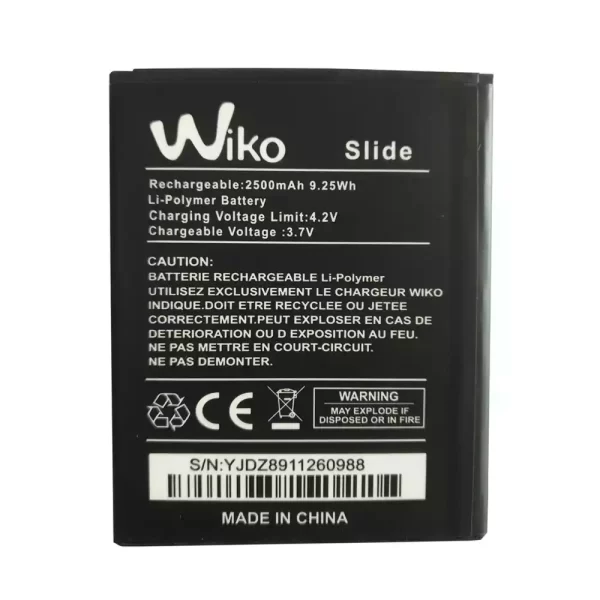 Baterija za mobilnega telefona za Wiko Slide