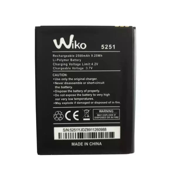 Baterija za mobilnega telefona za Wiko 5251