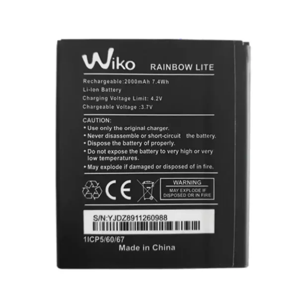 Baterija za mobilnega telefona za Wiko Rainbow LITE