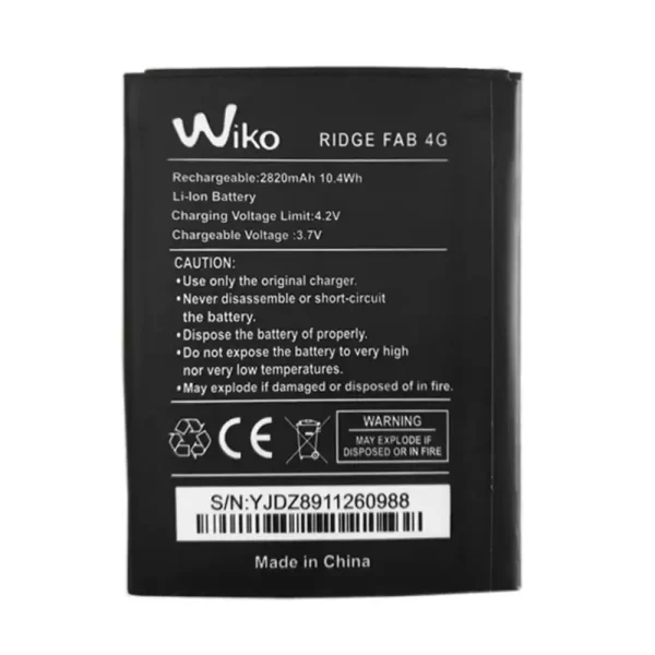 Baterija za mobilnega telefona za Wiko RIDGE FAB 4G