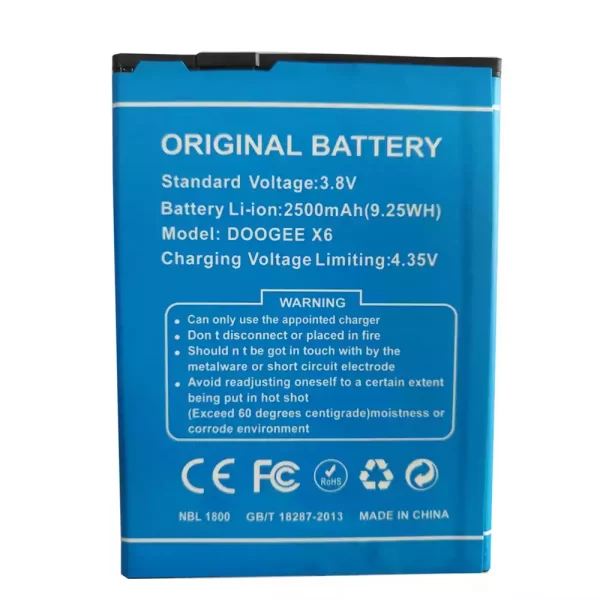 Baterija za mobilnega telefona za DOOGEE X6
