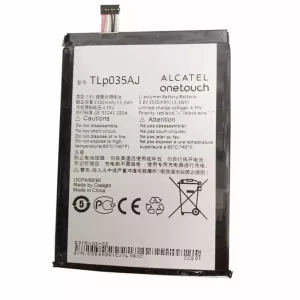Baterija za mobilnega telefona TLP035AJ za Alcatel onetouch N1 MAX