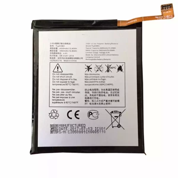 Baterija za mobilnega telefona TLp038B1 za Alcatel