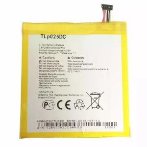 Baterija za mobilnega telefona TLP025DC za Alcatel