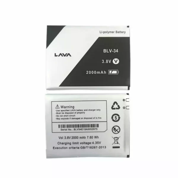 Baterija za mobilnega telefona za Lava BLV-34