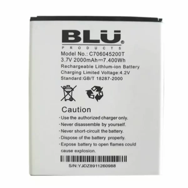 Baterija za mobilnega telefona za BLU C706045200T