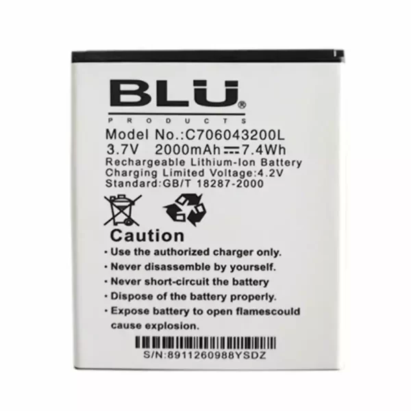 Baterija za mobilnega telefona za BLU C706043200L