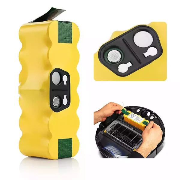 Baterija za Robotski sesalnik iROBOT Roomba 510 530 531 532 533 535 536 540 545 550 552 560 562 570 580 581 585 595 (4500mAh) - Image 3