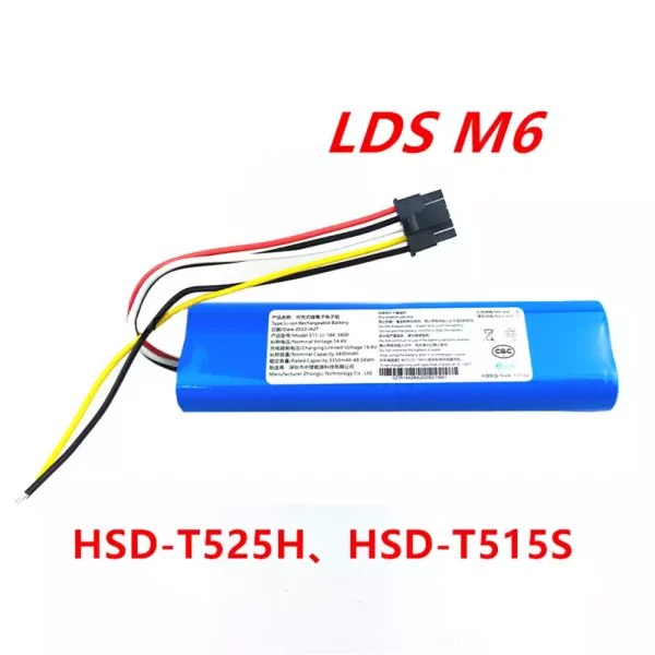 Baterija za Robotski sesalnik TOMEFON TF-G85,FMART X80 D700,Viomi 1X (2800mAh)