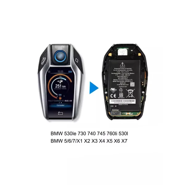 Originalna baterija za BMW car keys MKD35UP MKD35UP++ 9442976-01 - Image 2